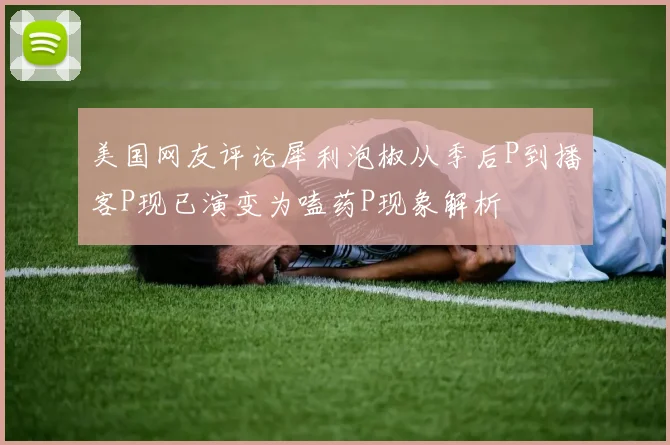 美国网友评论犀利泡椒从季后P到播客P现已演变为嗑药P现象解析
